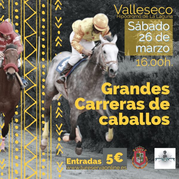 Cartel carreras de caballlos