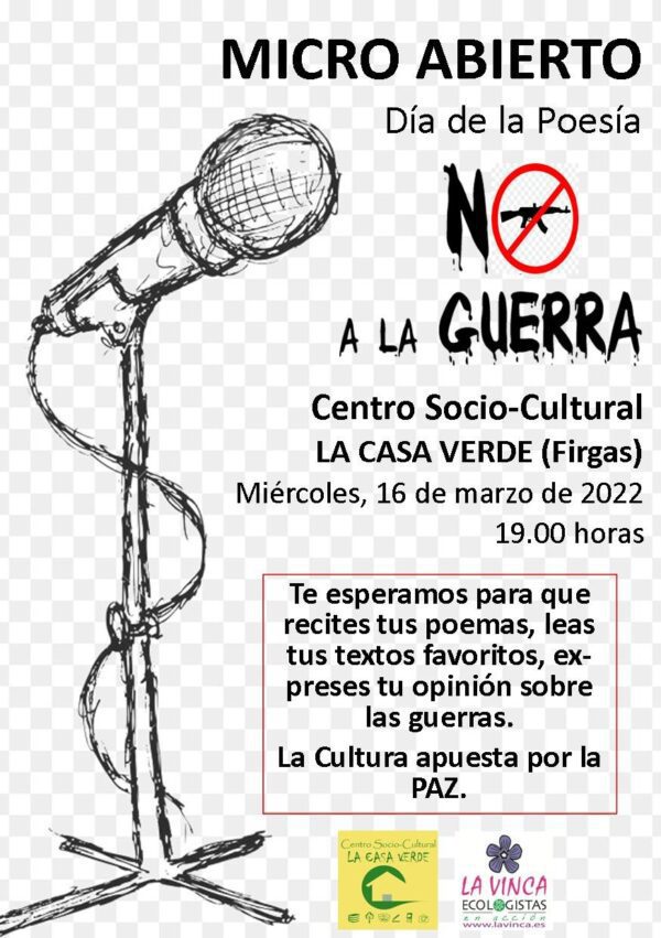 MICRO ABIERTO Poesia NO A LA GUERRA 16.03.2022