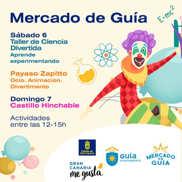 CARTEL ACTIVIDADES ANIMACION MERCADO DE GUIA