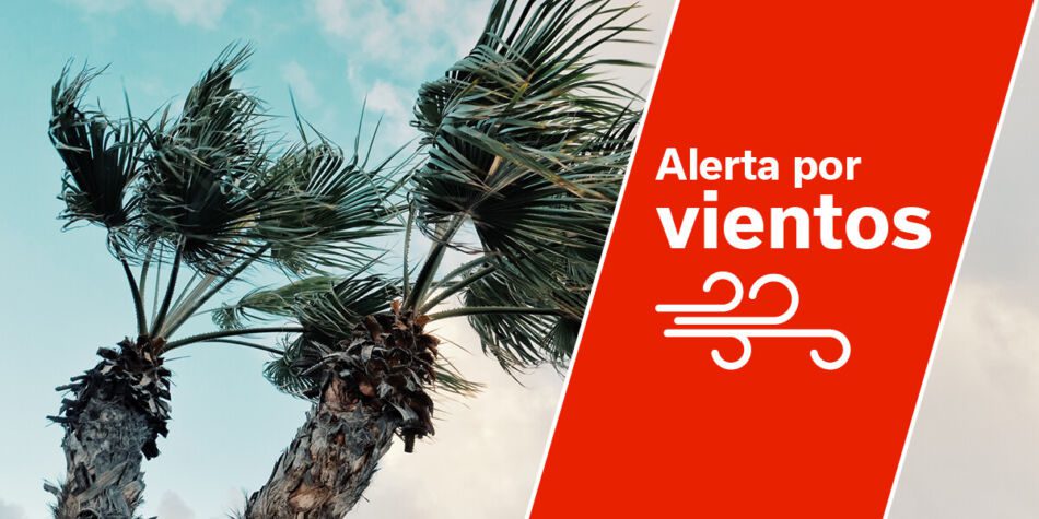 El Gobierno de Canarias declara la alerta por viento en todo el Archipiélago