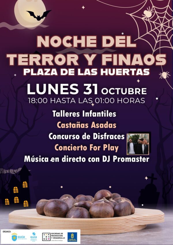 CARTEL NOCHE DEL TERROR Y FINAOS