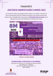 Transporte Manifestacion 8M 2023