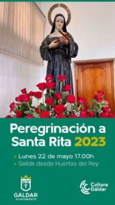 Cartel peregrinacion a Santa Rita 2023