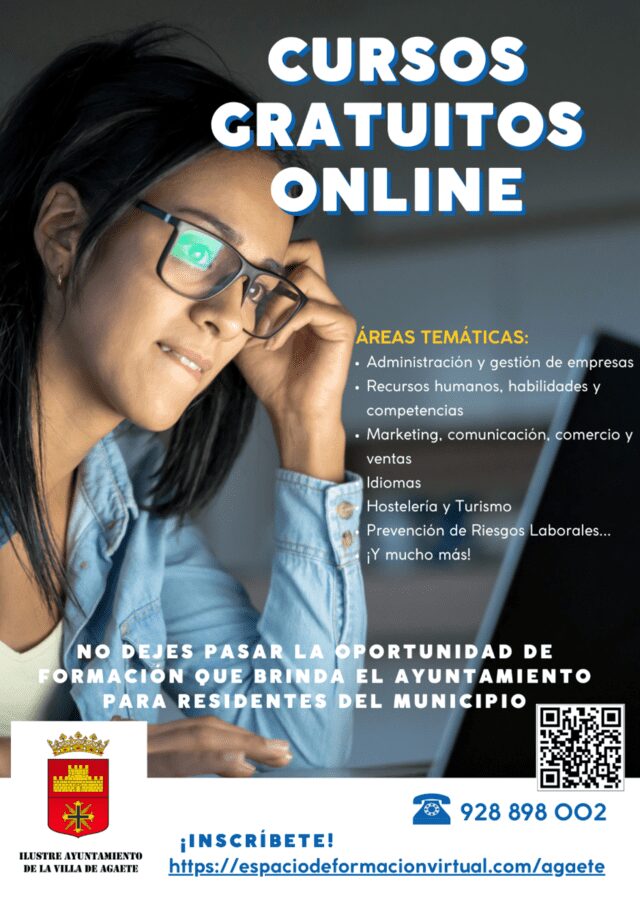 Agaete multiplica por 4 la oferta formativa online con 500 cursos de tematicas nuevas