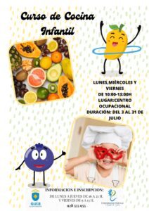 CARTEL CURSO COCINA INFANTIL