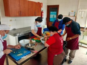 Alumnos del proyecto Cocina inclusiva