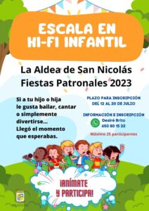 Cartel Escala en Hi Fi Infantil