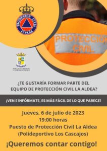 Cartel campanTHa proteccioin civil