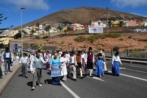 Recorrido de las corporaciones de Galdar y Guia en la Romeria de Las Marias del ano 2022 1