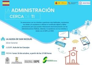 Cartel Administracion cerca de ti La Aldea