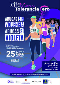 Cartel XII Carrera Tolerancia Cero