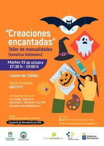 Cartel del taller de Creaciones encantadas