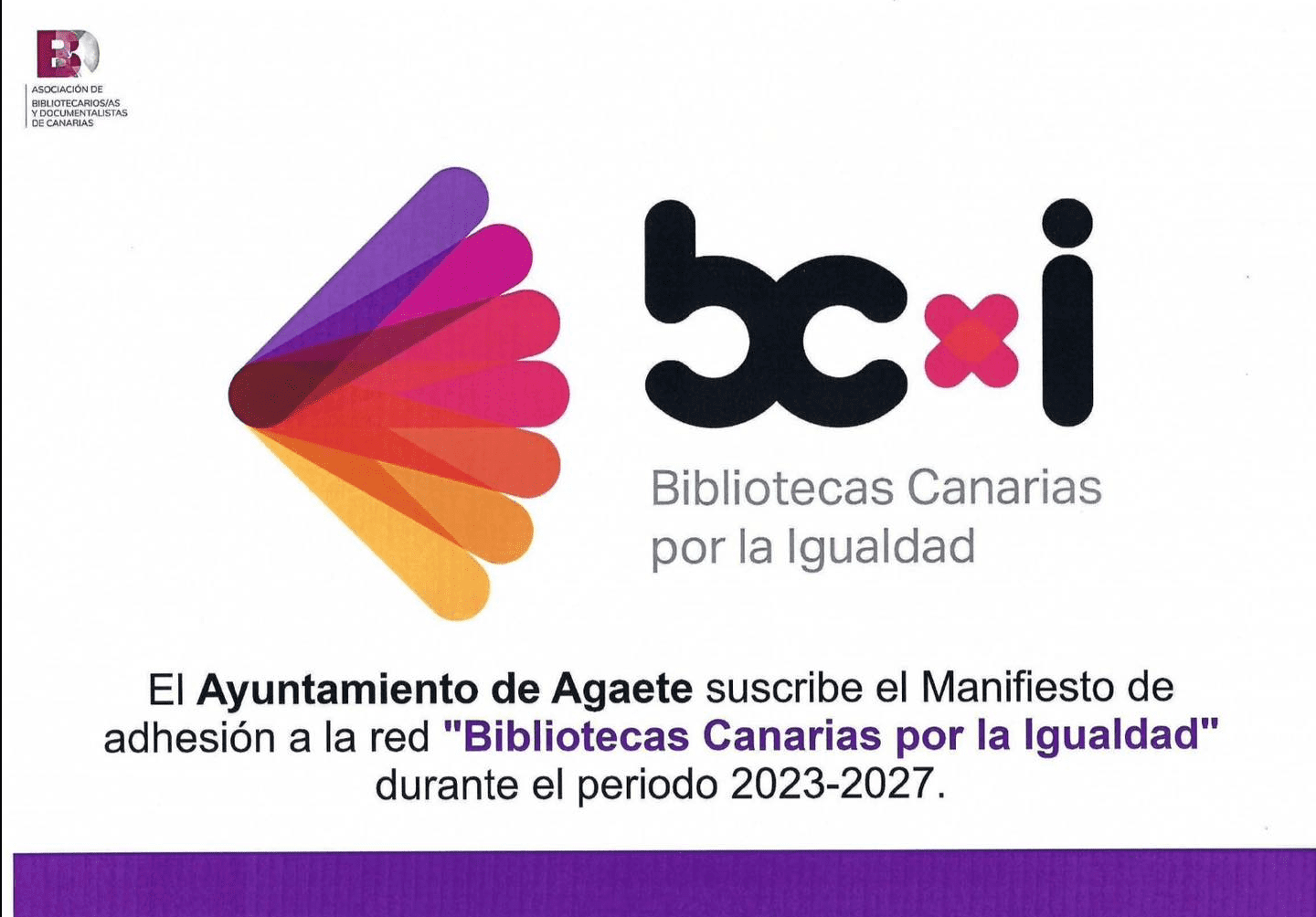 Agaete se adhiere a la red “Bibliotecas Canarias por la Igualdad”
