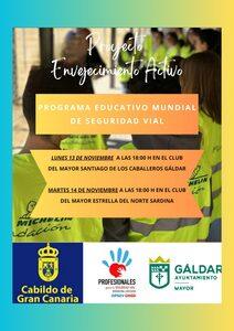 Cartel del Programa Educativo Mundial de Seguridad Vial