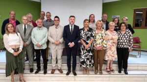 Presentacion de la nueva Junta Directiva del Club del Mayor con Teodoro Sosa Antonio Maria Benitez Angela Diaz y Dolores Delgado al frente 2