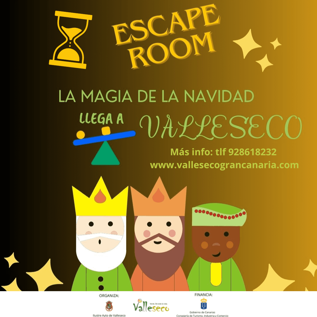 Atrévete con el escape room “La magia de la Navidad llega a Valleseco”