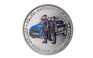 moneda aniversario policia nacional