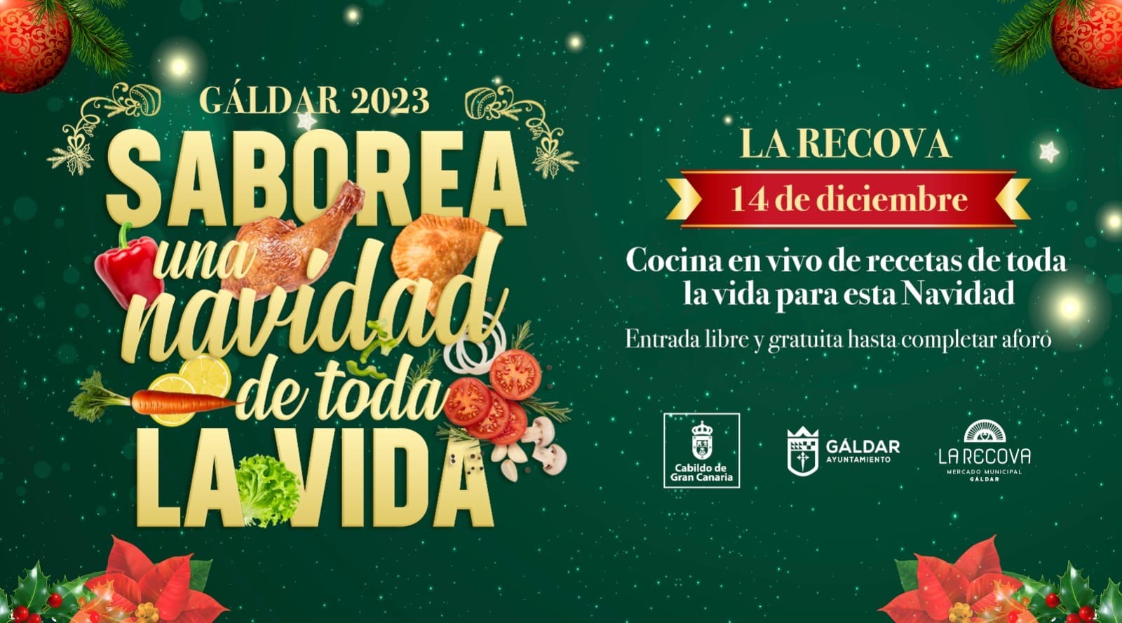 Cartel de Saborea una Navidad de toda la vida 1