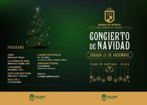 Programa del Concierto de Navidad de la Banda Municipal de Musica