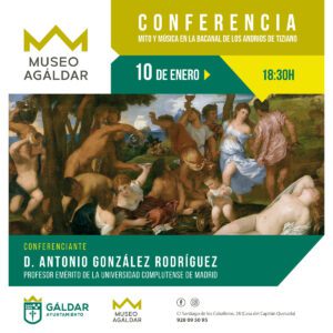 Cartel de la conferencia sobre Tiziano