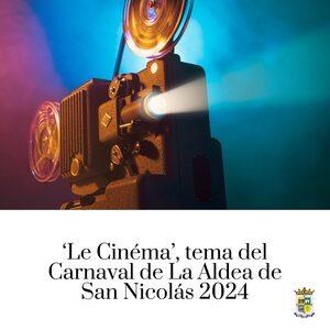 Le Cinema alegoria Carnaval La Aldea 2024