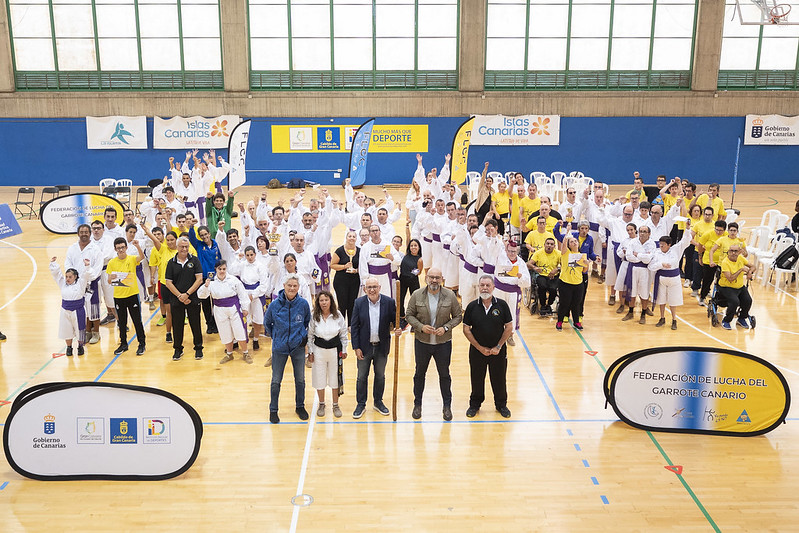 El Campeonato de Gran Canaria de Lucha del Garrote Adaptada celebra su cuarta edición