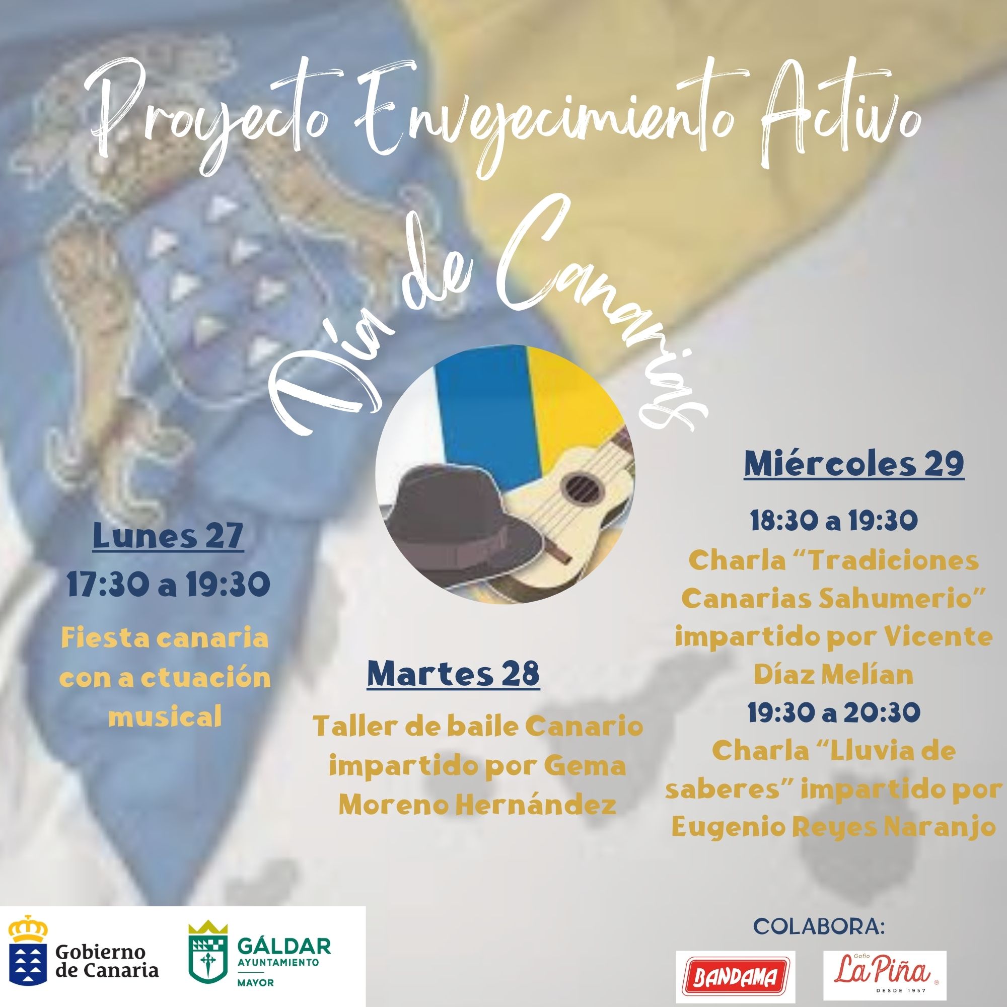 El proyecto ‘Envejecimiento Activo’ organiza varias actividades en el Club del Mayor de Gáldar por el Día de Canarias
