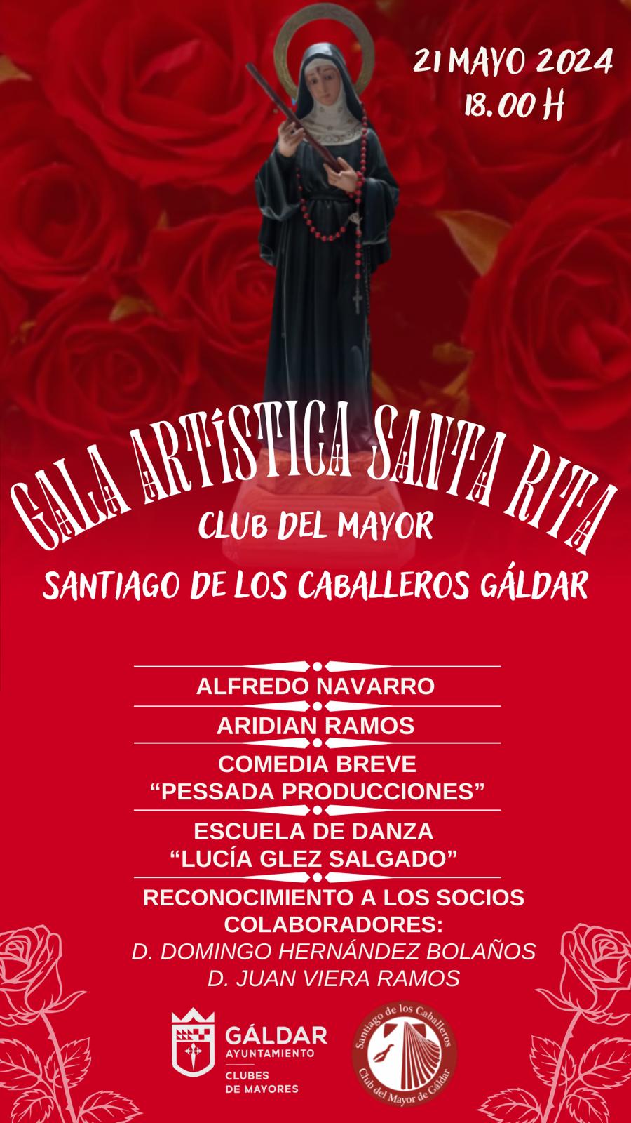 El Club del Mayor acoge el martes una Gala Artística en honor a Santa Rita