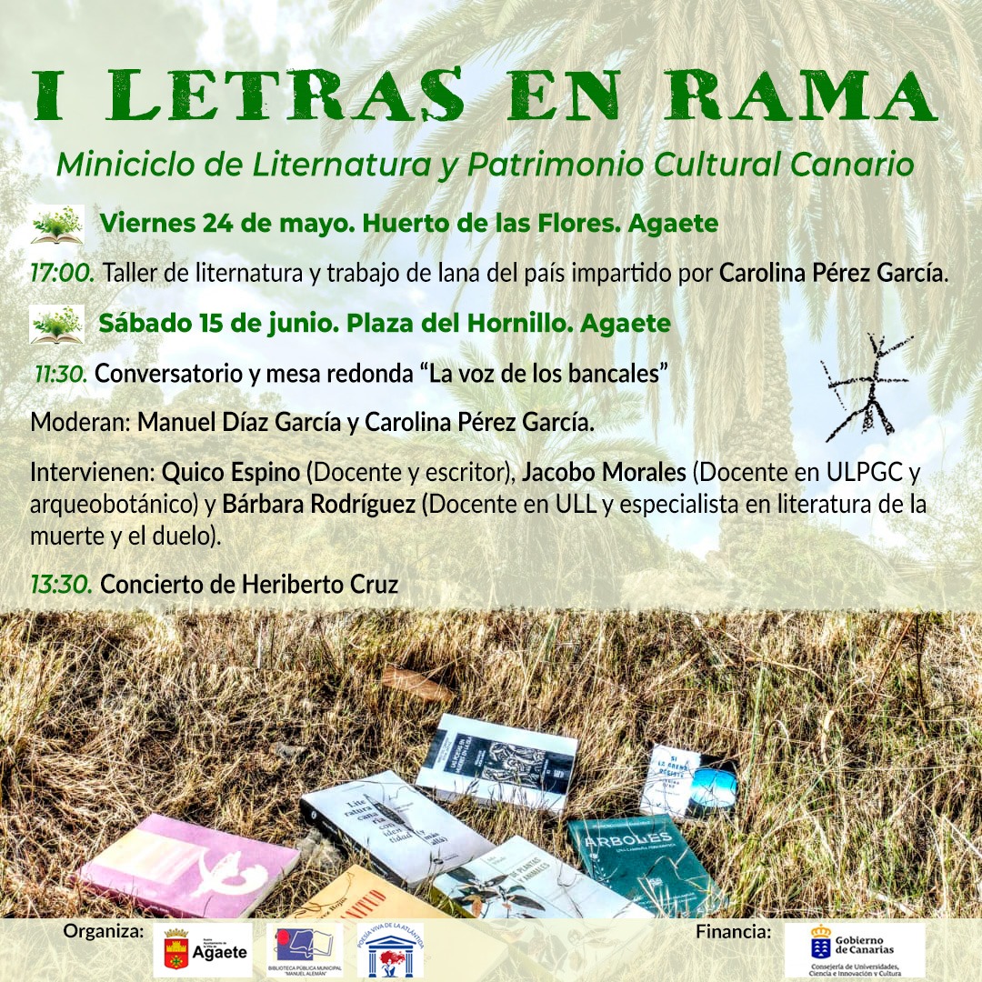 Agaete estrena el I miniciclo ‘Letras en Rama’ para acercar la liternatura y el patrimonio canario