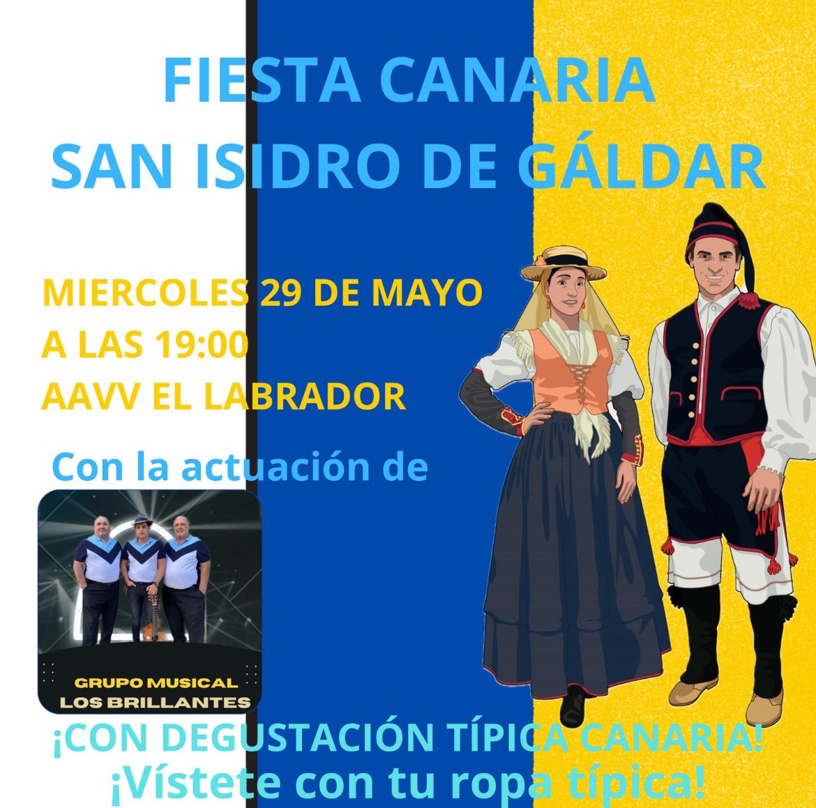 La AAVV El labrador de San Isidro organiza una Fiesta Canaria en la víspera del Día de Canarias 