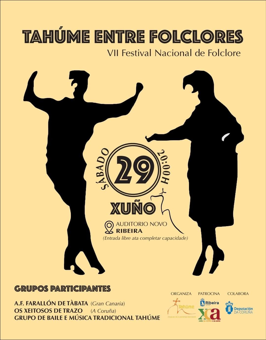 Intercambio Cultural y Folklórico: A.F. Farallón de Tábata en Ribeira, Galicia
