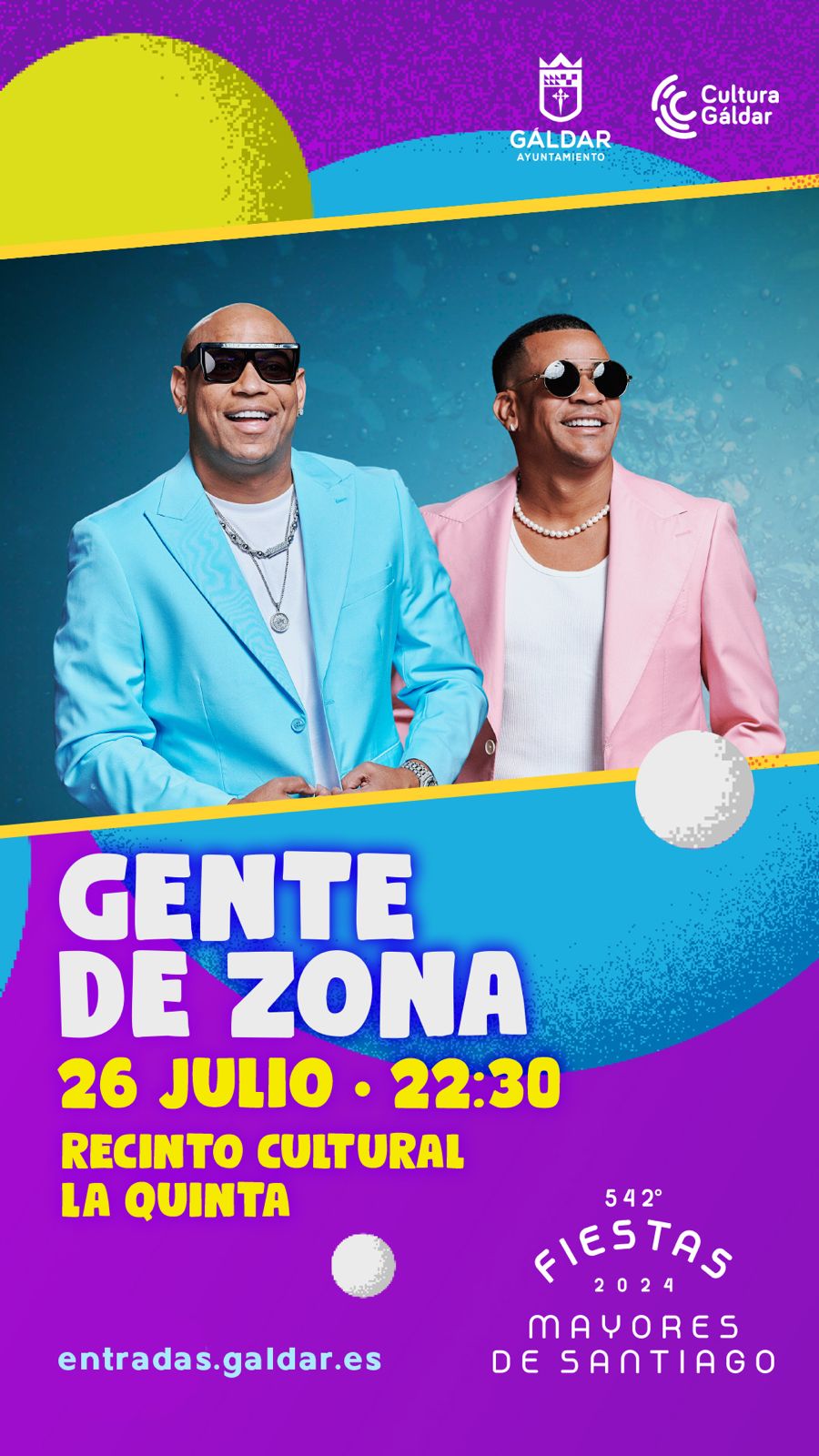 El dúo cubano Gente de Zona, una referencia internacional, actuará en La Quinta el 26 de julio
