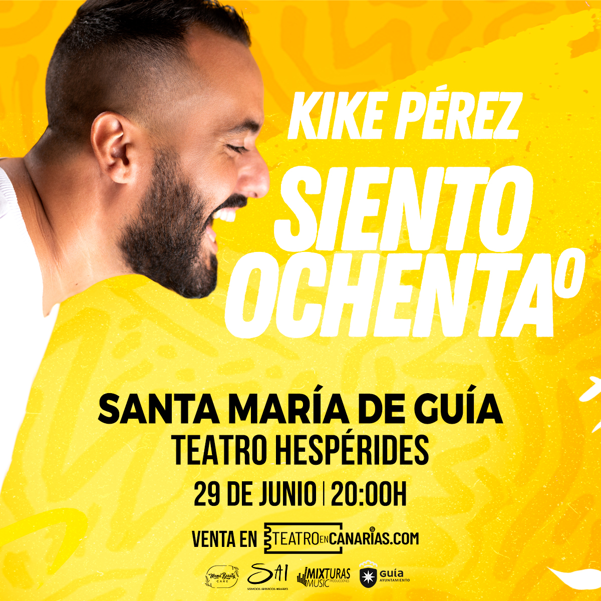 Últimas plazas para el espectáculo ‘Siento Ochenta’ de Kike Pérez este sábado en el Hespérides de Guía