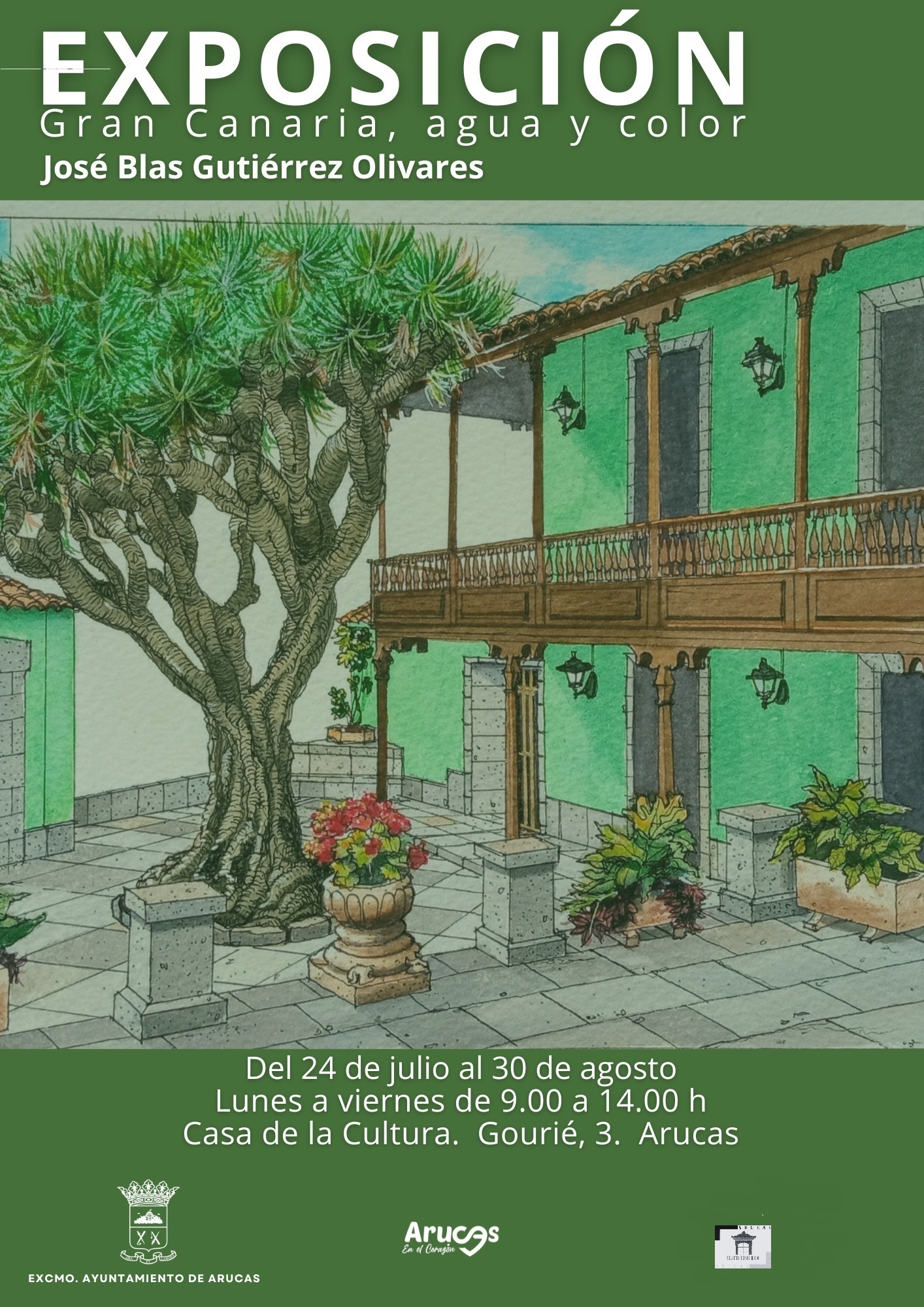 La concejalía de Patrimonio Histórico presenta la exposición “Gran Canaria, agua y  color”