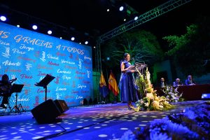 Ainhoa Martín durante la lectura del Pregón