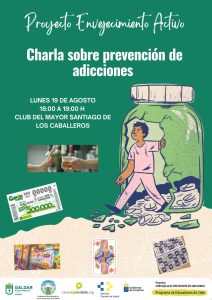 Cartel de la charla de Prevención de Adicciones