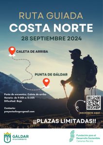 Cartel de la ruta guiada por la costa norte