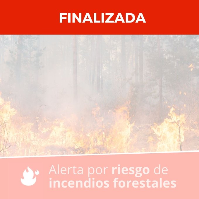 El Gobierno de Canarias finaliza la alerta por riesgo de incendios forestales