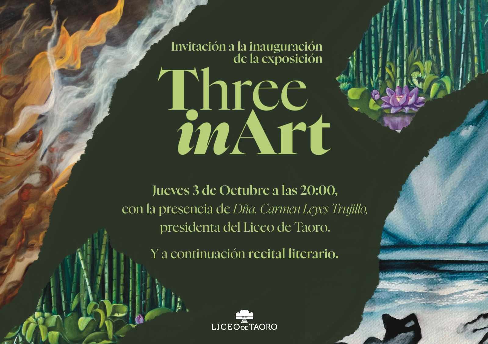 Exposición de Arte y Encuentro Literario “Three in Art”