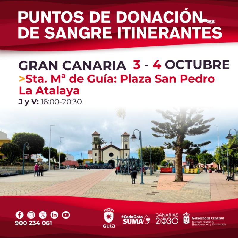 CARTEL DONACIÓN SANGRE LA ATALAYA