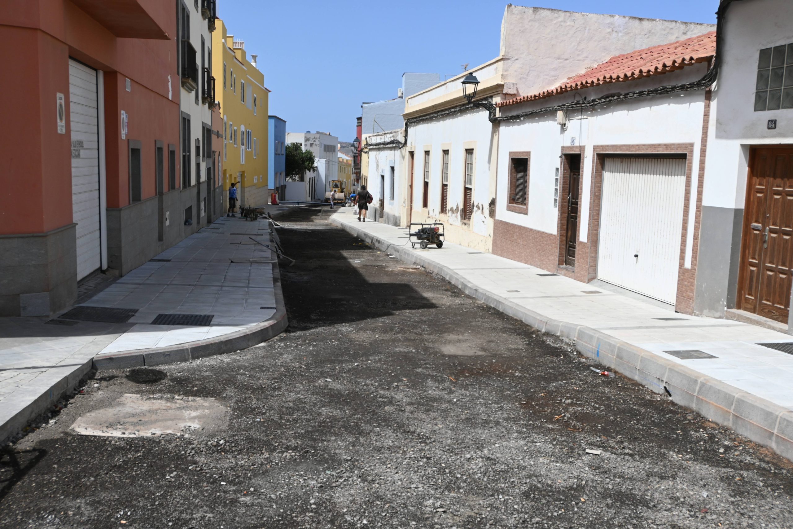 Gáldar asfalta este miércoles un tramo de la calle Doramas