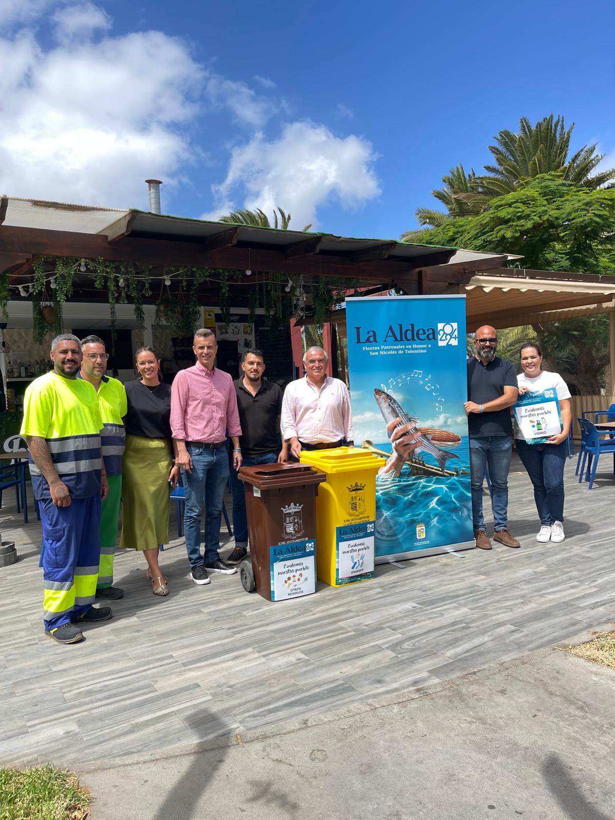 El Área de Residuos del Ayuntamiento de La Aldea lleva a cabo la campaña ‘Cuidemos nuestro pueblo’ con motivo de las fiestas patronales en honor a San Nicolás de Tolentino