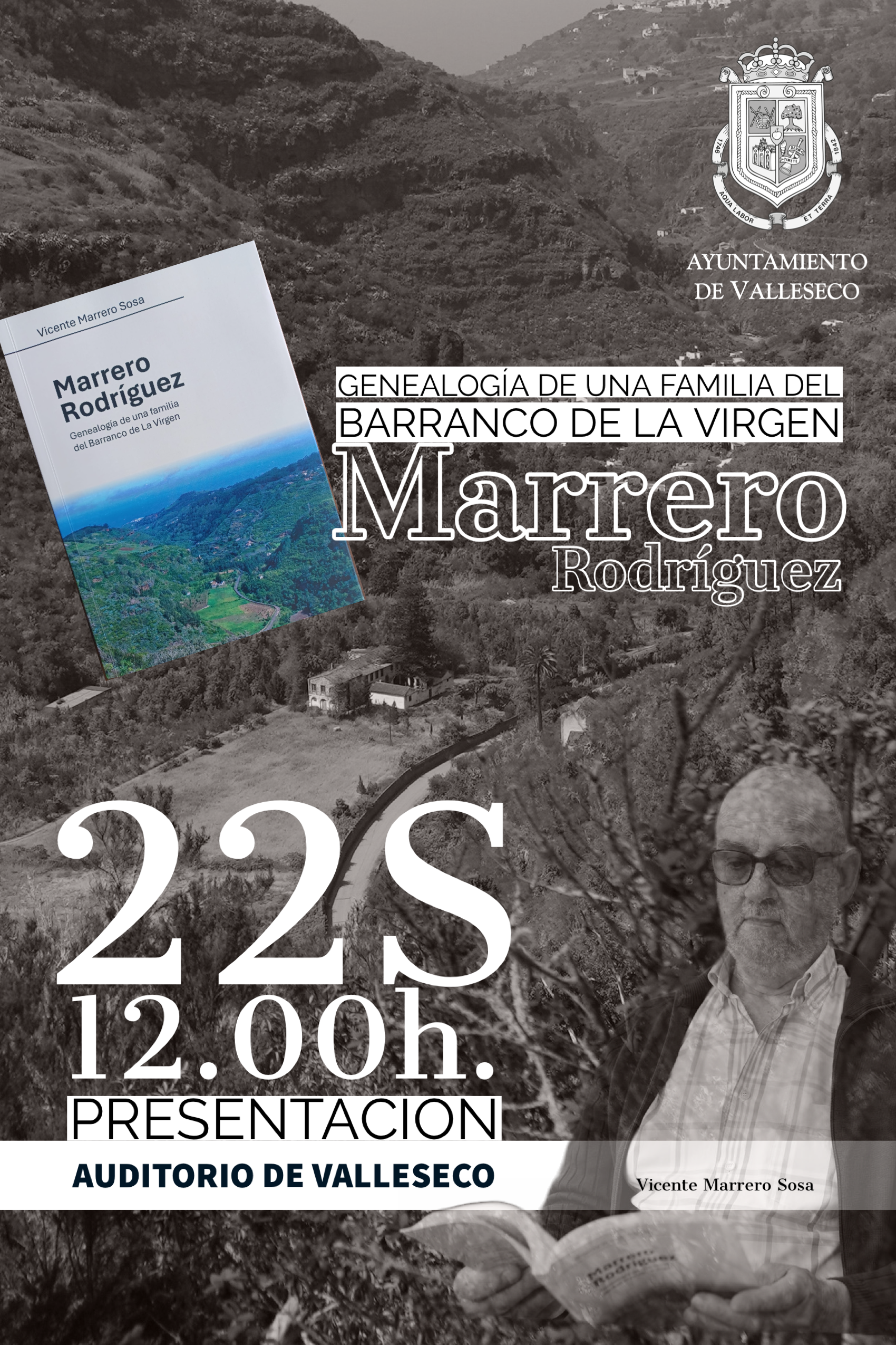 Presentación del libro “Marrero Rodríguez, Genealogía de una familia del Barranco de La Virgen” en Valleseco