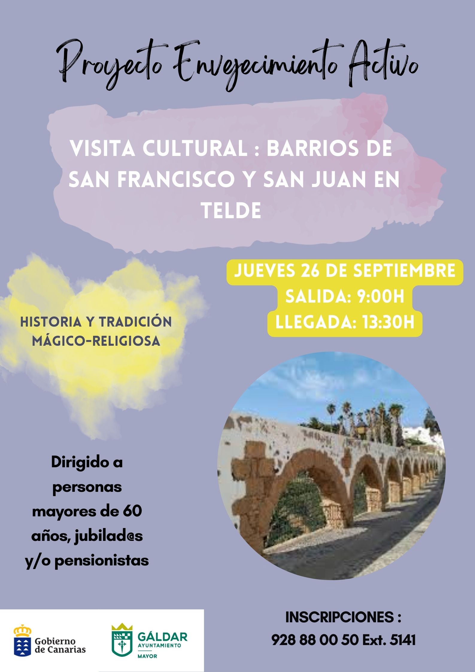 El proyecto ‘Envejecimiento Activo’ organiza una salida cultural este jueves a los barrios de San Francisco y San Juan en Telde