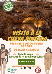 Cartel visita del Club del Mayor de Gáldar