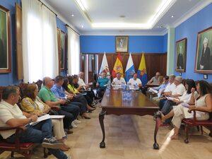 Imagen del primer Pleno del nuevo grupo de gobierno municipal celebrado este miércoles en las Casas Consistoriales.