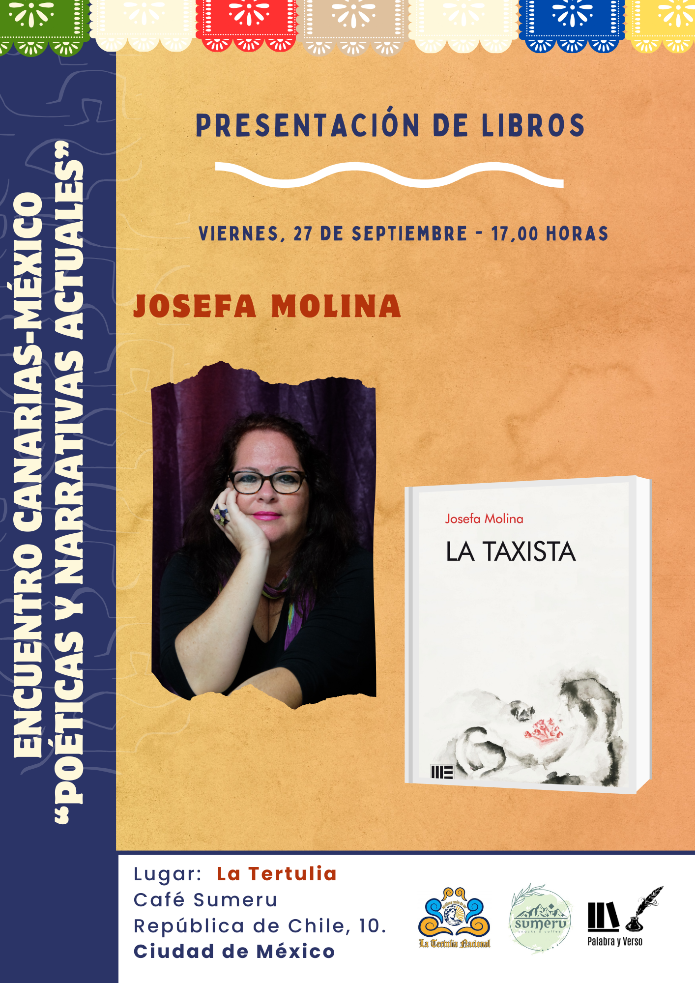 México acoge la presentación de ‘La Taxista’, la nueva novela Josefa Molina