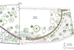 Plano del proyecto de ampliación del Área Recreativa Huertas del Rey