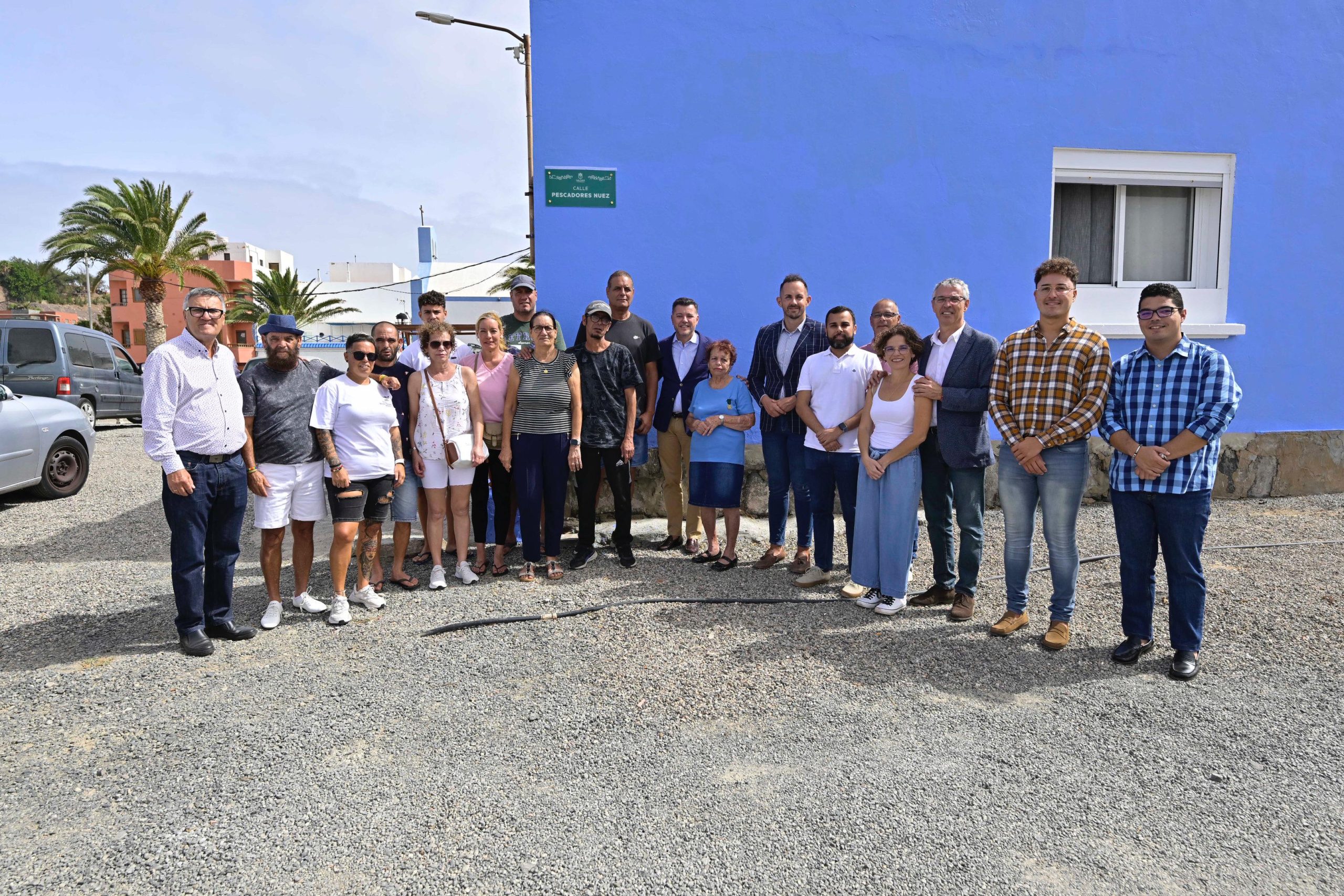 Gáldar inaugura la nominación de la calle Pescadores Nuez en el entorno de la Ermita San Pedro González Telmo