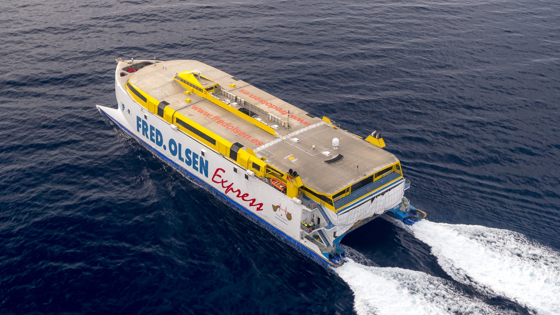 Fred. Olsen Express pone a punto el buque principal que operará en su ruta entre El Hierro y Tenerife